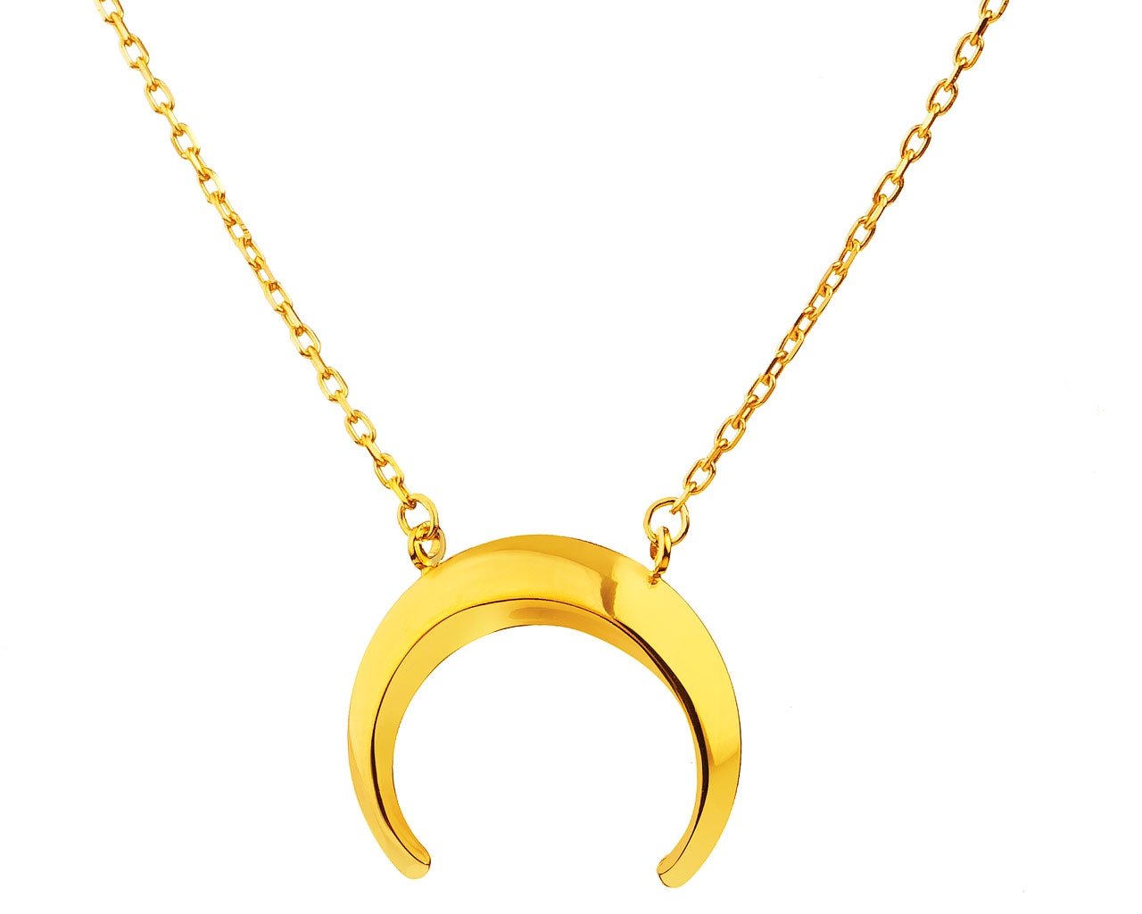 Zlatý náhrdelník, anker - půlměsíc