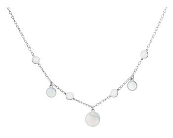 Stříbrný náhrdelník s perletí - kroužky></noscript>
                    </a>
                </div>
                <div class=