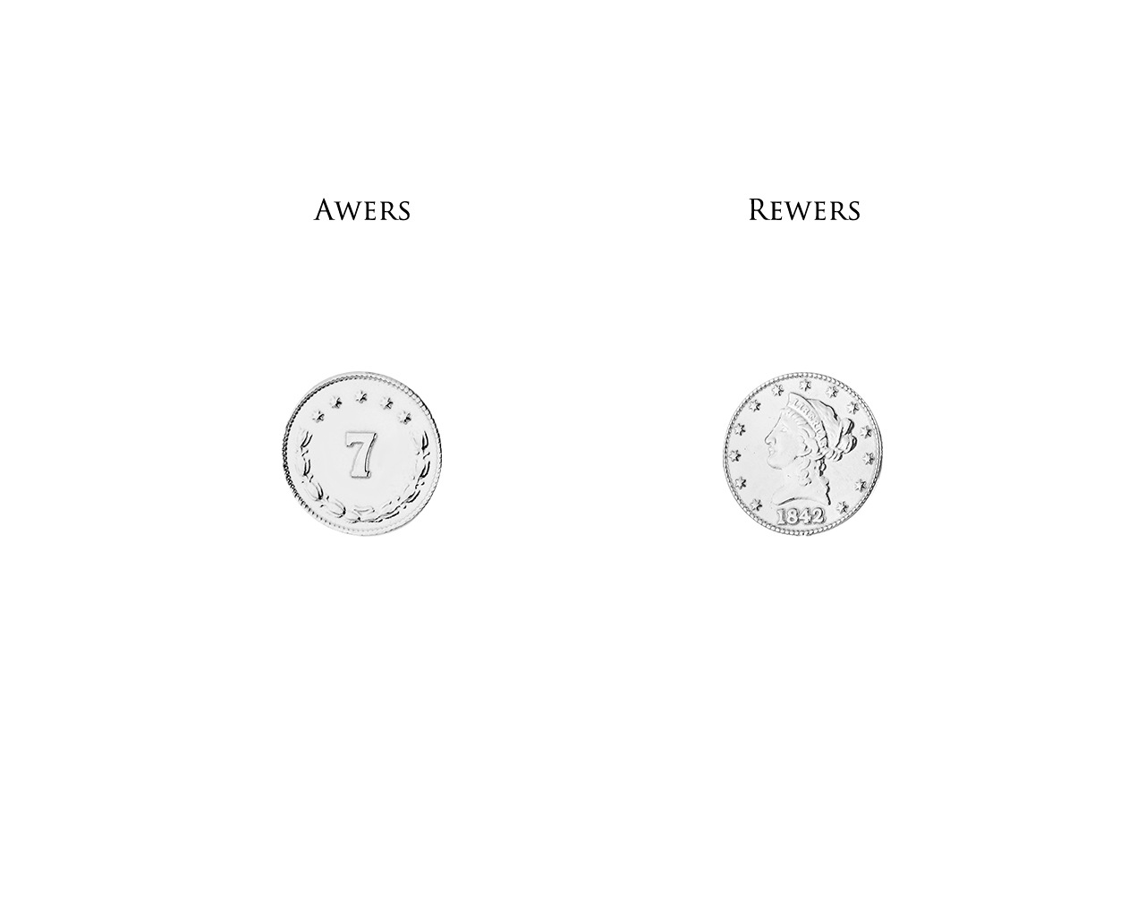 Naszyjnik srebrny  - moneta, Księżyc