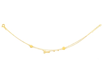 Yellow Gold Name Bracelet - Gosia