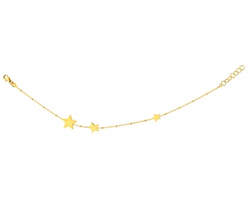Złota bransoletka - gwiazdy