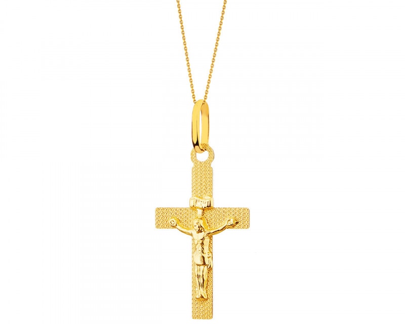 Zlatý přívěsek - kříž