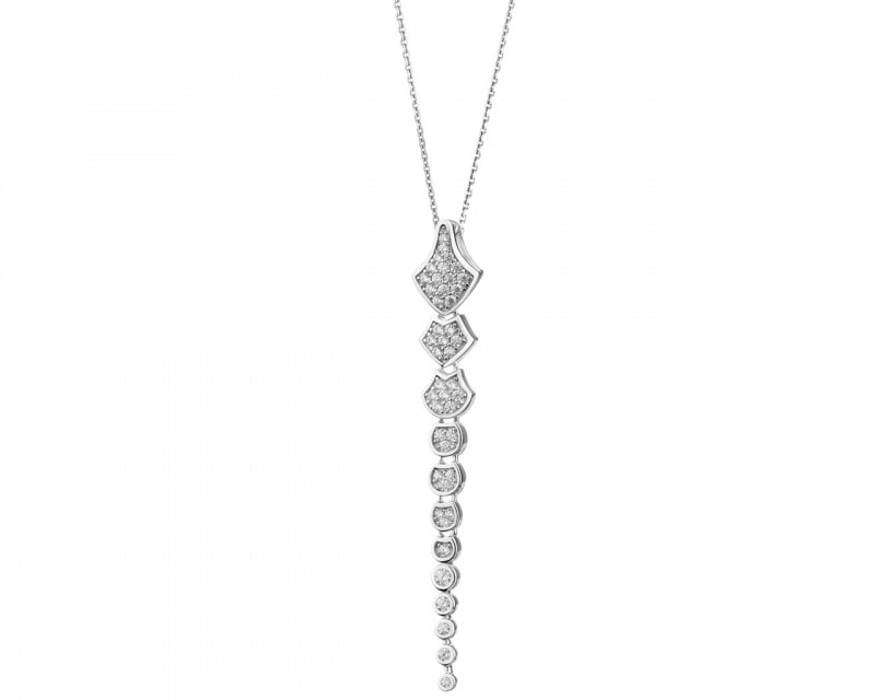 Sterling Silver Pendant with Cubic Zirconia