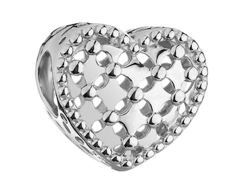 Sterling Silver Beads Pendant - Heart></noscript>
                    </a>
                </div>
                <div class=