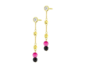 9ct Yellow Gold, White Gold Earrings with Diamonds></noscript>
                    </a>
                </div>
                <div class=