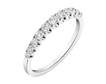 White Gold Diamond Ring 0,36 ct - fineness 14 K