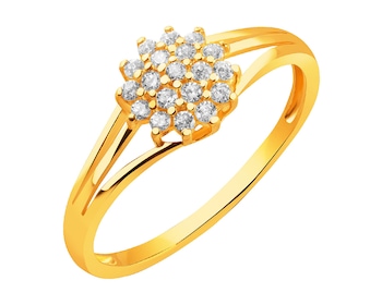 Yellow Gold Ring with Cubic Zirconia></noscript>
                    </a>
                </div>
                <div class=