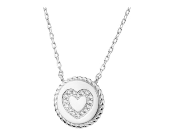 Stříbrný náhrdelník se zirkony - srdce></noscript>
                    </a>
                </div>
                <div class=