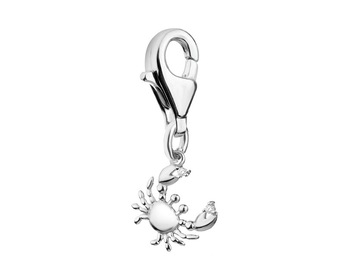 Sterling Silver Charms Pendant with Cubic Zirconia - Crab></noscript>
                    </a>
                </div>
                <div class=