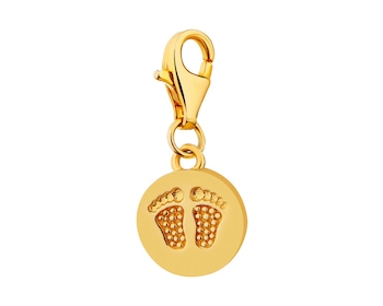 Gold Plated Silver Charms Pendant - Newborn, Feet, Baby></noscript>
                    </a>
                </div>
                <div class=