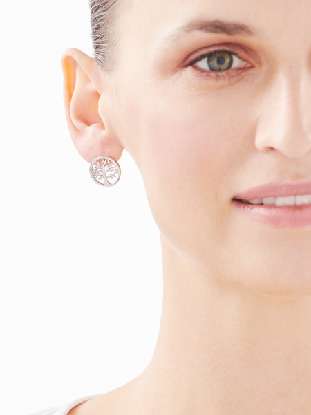Sterling Silver Earrings - Tree