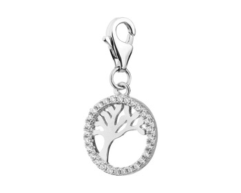Sterling Silver Charms Pendant with Cubic Zirconia - Tree></noscript>
                    </a>
                </div>
                <div class=