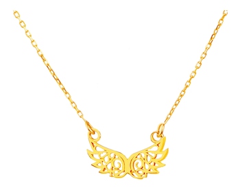 Yellow Gold Necklace - Wings