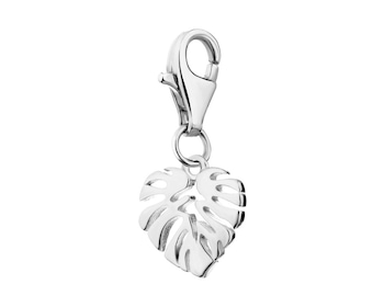 Sterling Silver Charms Pendant - Leaf
