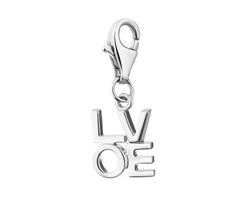 Sterling Silver Charms Pendant - love