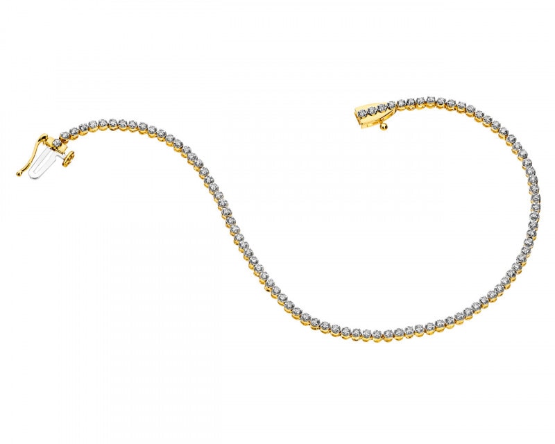 Yellow Gold Diamond Bracelet 0,50 ct - fineness 14 K