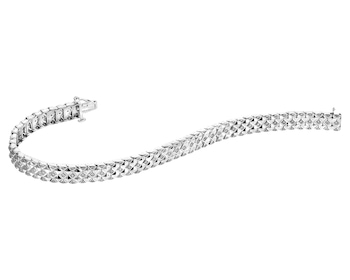 White Gold Diamond Bracelet 0,40 ct - fineness 14 K
