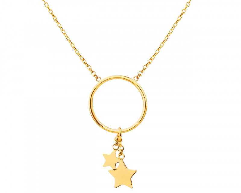 Yellow Gold Necklace - Stars