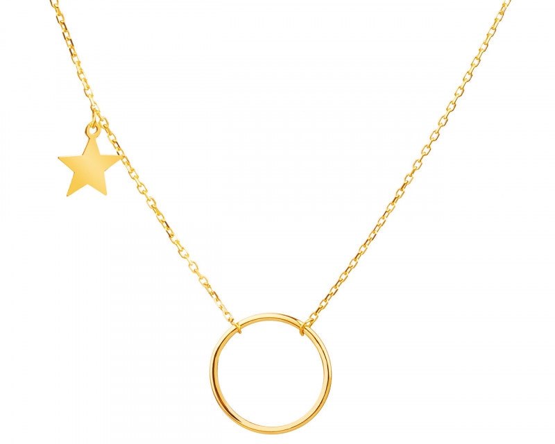 Yellow Gold Necklace - Star