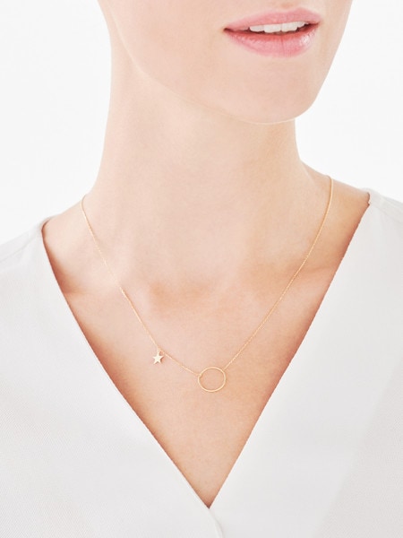 Yellow Gold Necklace - Star