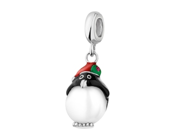 Sterling Silver Beads Pendant - Penguin