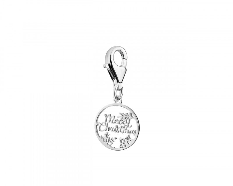 Sterling Silver Charms Pendant - Merry Christmas