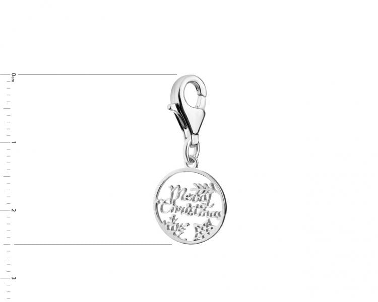 Sterling Silver Charms Pendant - Merry Christmas