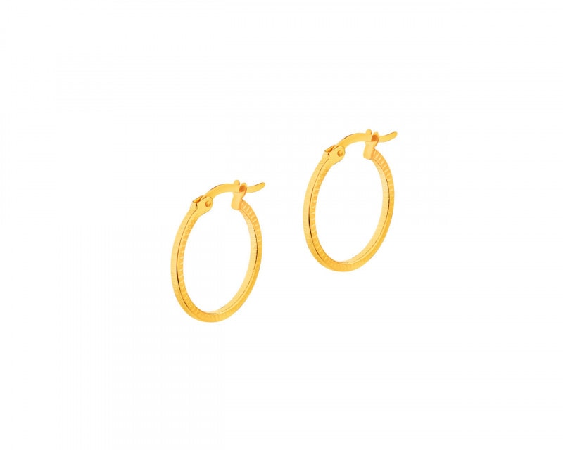 Yellow Gold Earrings - Hoop