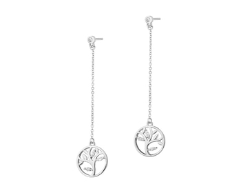 Sterling Silver Earrings with Cubic Zirconia - Tree></noscript>
                    </a>
                </div>
                <div class=
