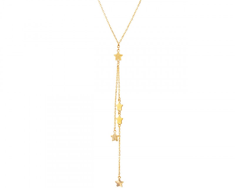 Yellow Gold Necklace - Stars