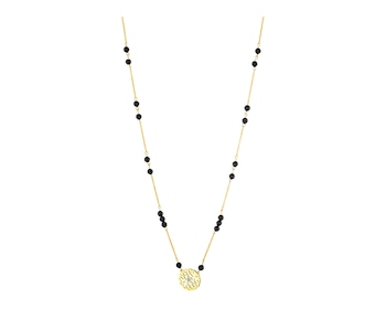 9 K Yellow Gold Necklace with Diamond 0,005 ct - fineness 9 K></noscript>
                    </a>
                </div>
                <div class=