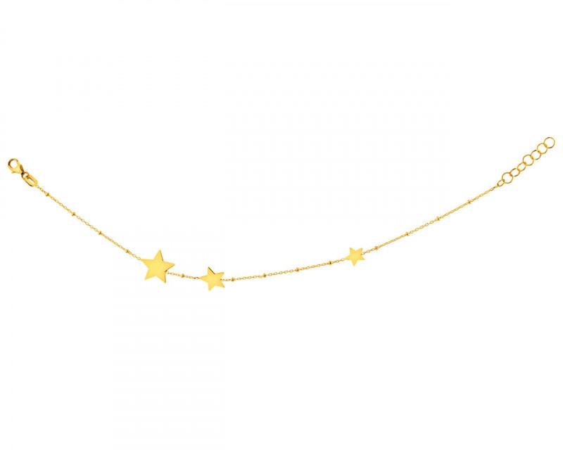 Złota bransoletka - gwiazdy