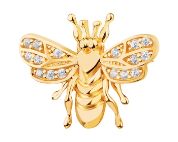 9 K Yellow Gold Brooch with Cubic Zirconia></noscript>
                    </a>
                </div>
                <div class=