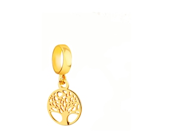 Zlatý přívěsek beads - strom
