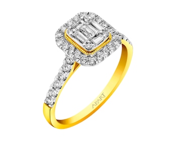 14 K Yellow Gold Ring with Diamonds 0,50 ct - fineness 14 K></noscript>
                    </a>
                </div>
                <div class=