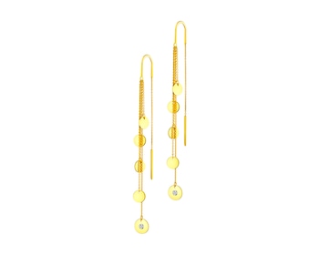 9 K Yellow Gold Earrings with Diamonds 0,01 ct - fineness 9 K></noscript>
                    </a>
                </div>
                <div class=