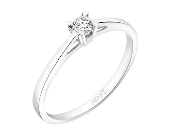 14 K White Gold Ring with Diamond 0,10 ct - fineness 14 K></noscript>
                    </a>
                </div>
                <div class=
