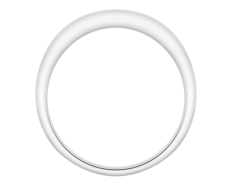 Pierścionek z białego złota z diamentami - 0,15 ct - próba 750