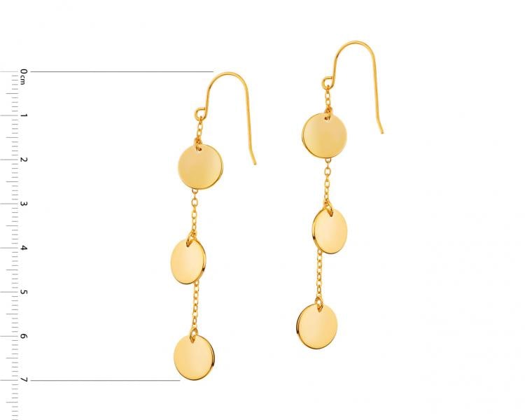 Gold-Plated Brass Earrings