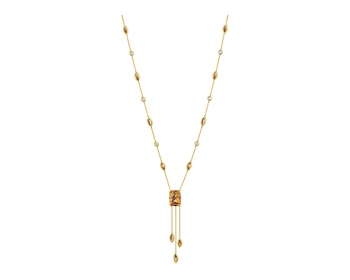 14 K Yellow Gold, White Gold Necklace with Diamonds></noscript>
                    </a>
                </div>
                <div class=