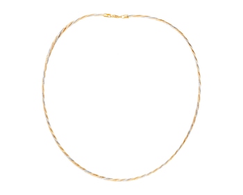 14 K Yellow Gold, White Gold Necklace 