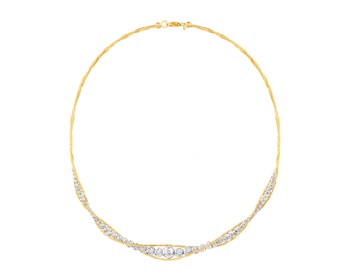 14 K Yellow Gold, White Gold Necklace 