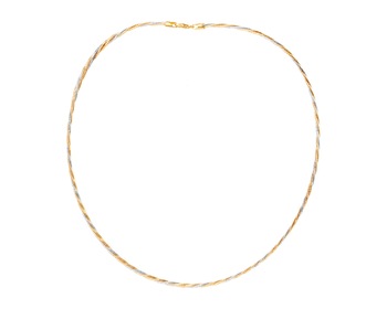 9 K Yellow Gold, White Gold Necklace 