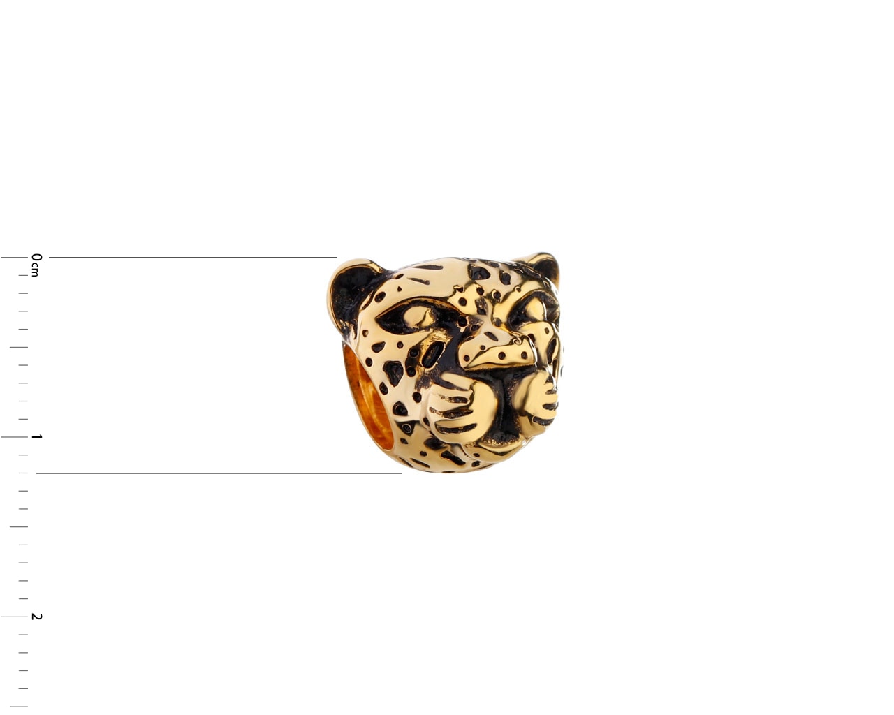 Zawieszka srebrna beads - gepard