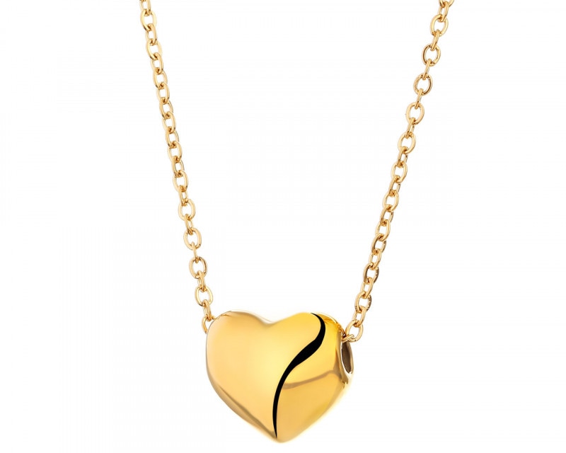Stainless steel necklace - heart