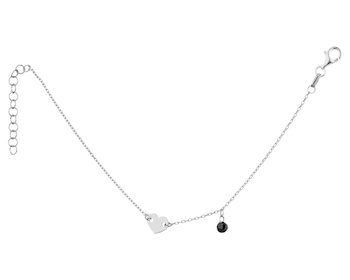 Rhodium Plated Silver Bracelet with Glass></noscript>
                    </a>
                </div>
                <div class=