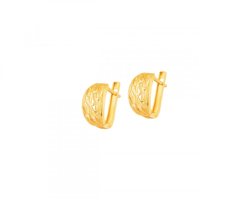 8 K Yellow Gold Earrings