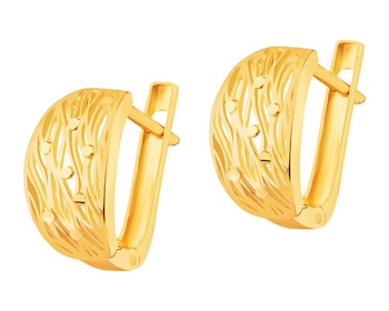 8 K Yellow Gold Earrings