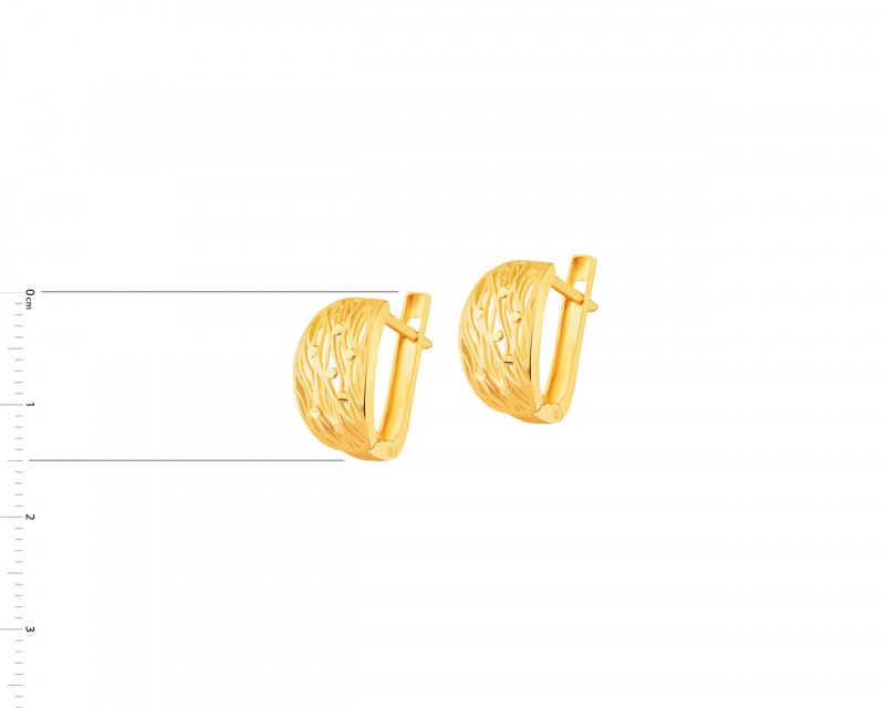 8 K Yellow Gold Earrings