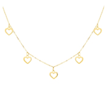 Zlatý náhrdelník - srdce